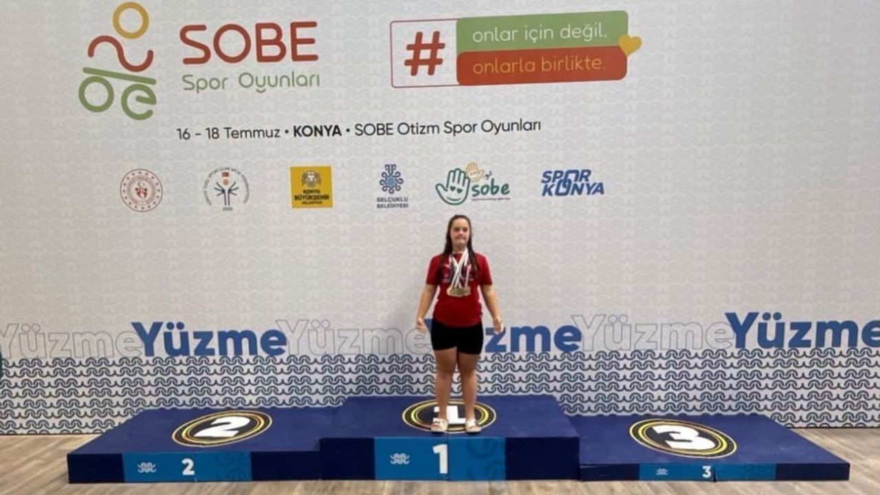 Köyceğizli özel sporcu Elif Oral'dan 6 şampiyonluk ve 3 milli baraj
