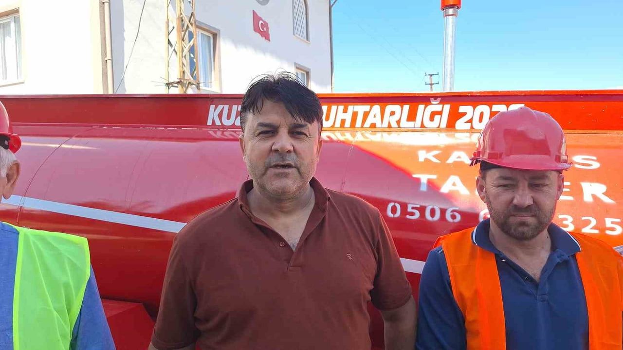 Köyün yangın müdahalesi güçlendi: hayırseverin tanker bağışı köylüyü hazır hale getirdi