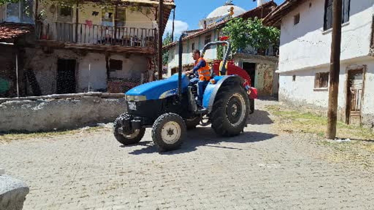 Köyün yangınla mücadelesine bağışlanan tanker umut oldu