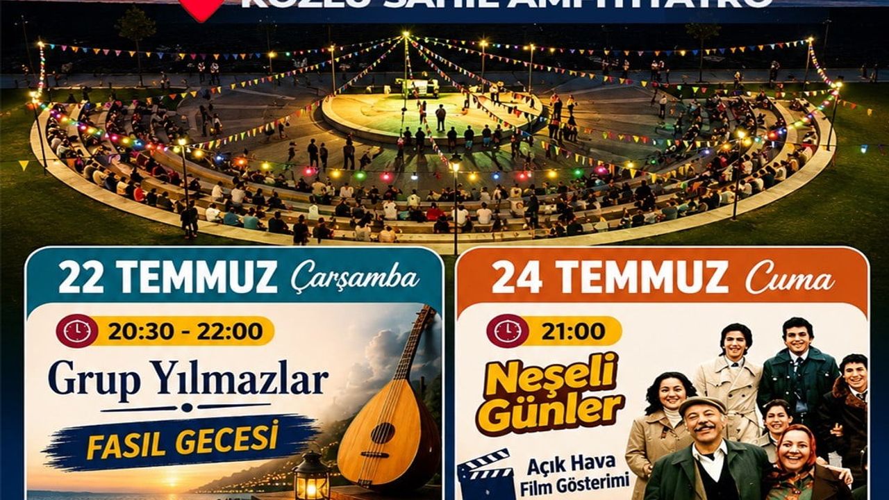 Kozlu'da temmuz etkinlikleri yaz akşamlarına renk katıyor