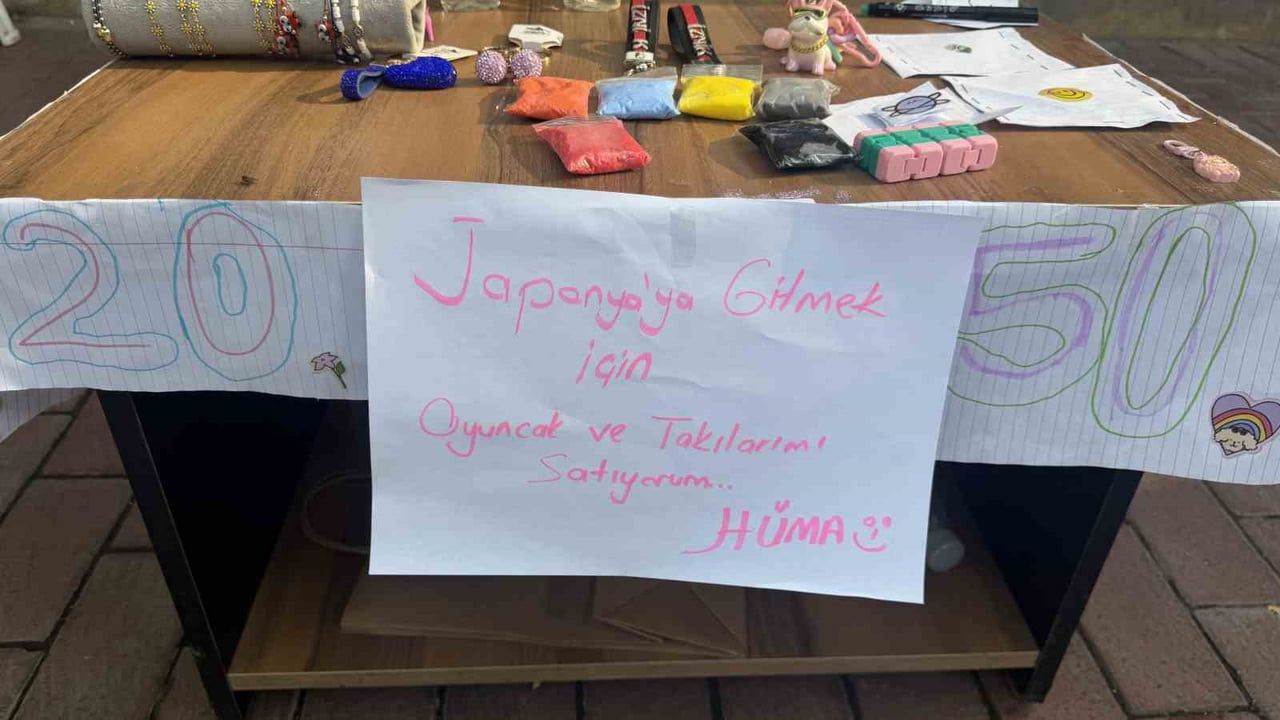 Küçük girişimci Hüma Japonya hayali için tezgah kurdu