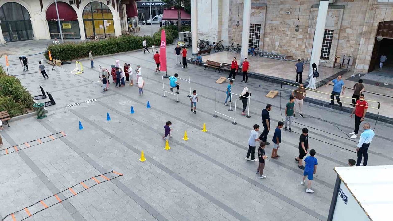 Kur’an kursu öğrencileri sporla buluştu