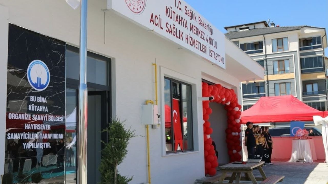 Kütahya OSB destekli 112 acil sağlık hizmetleri istasyonu Zafertepe Mahallesi'nde açıldı