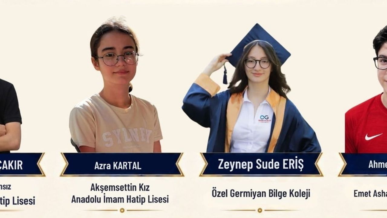 Kütahyalı 4 öğrenci LGS’de 500 tam puanla Türkiye birincisi oldu