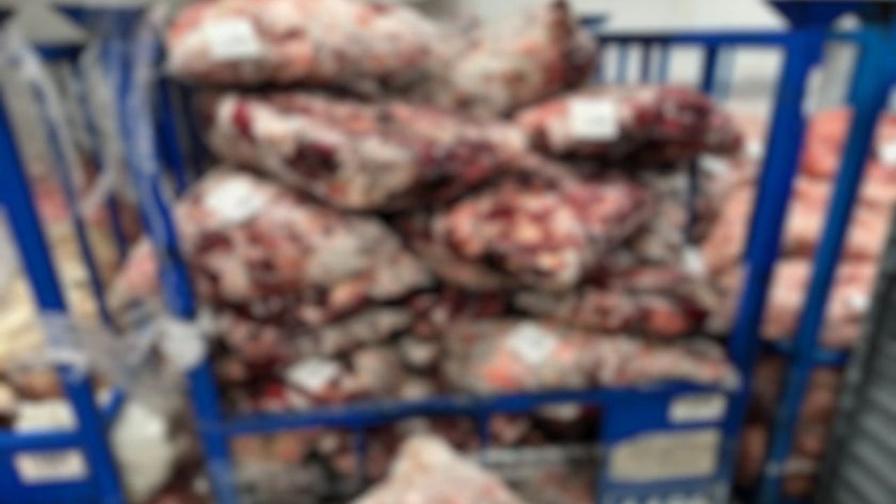 Lüleburgaz’da uygunsuz şartlarda saklanan 4 bin 652 kilogram ete el konuldu