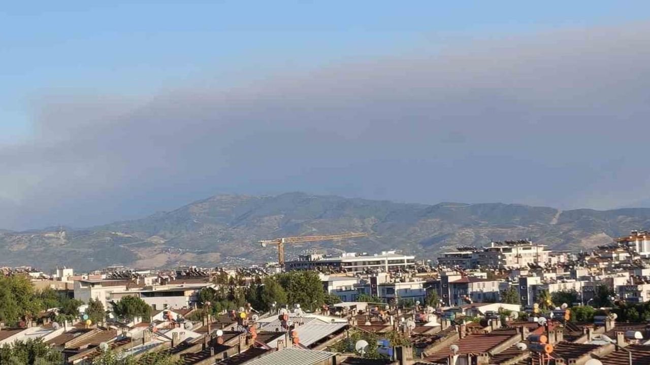 Madran'daki yangının dumanı Efeler semalarına taştı