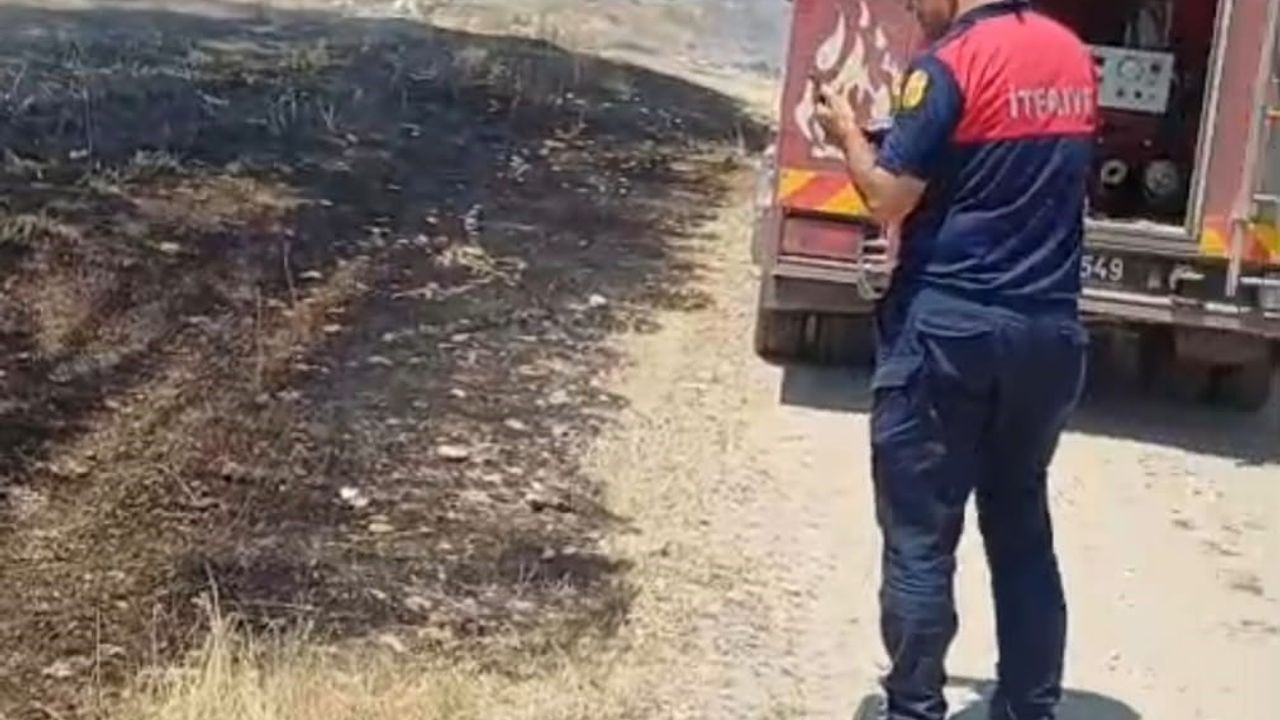 Mahmut köyünde otluk alanda çıkan yangın kontrol altına alındı