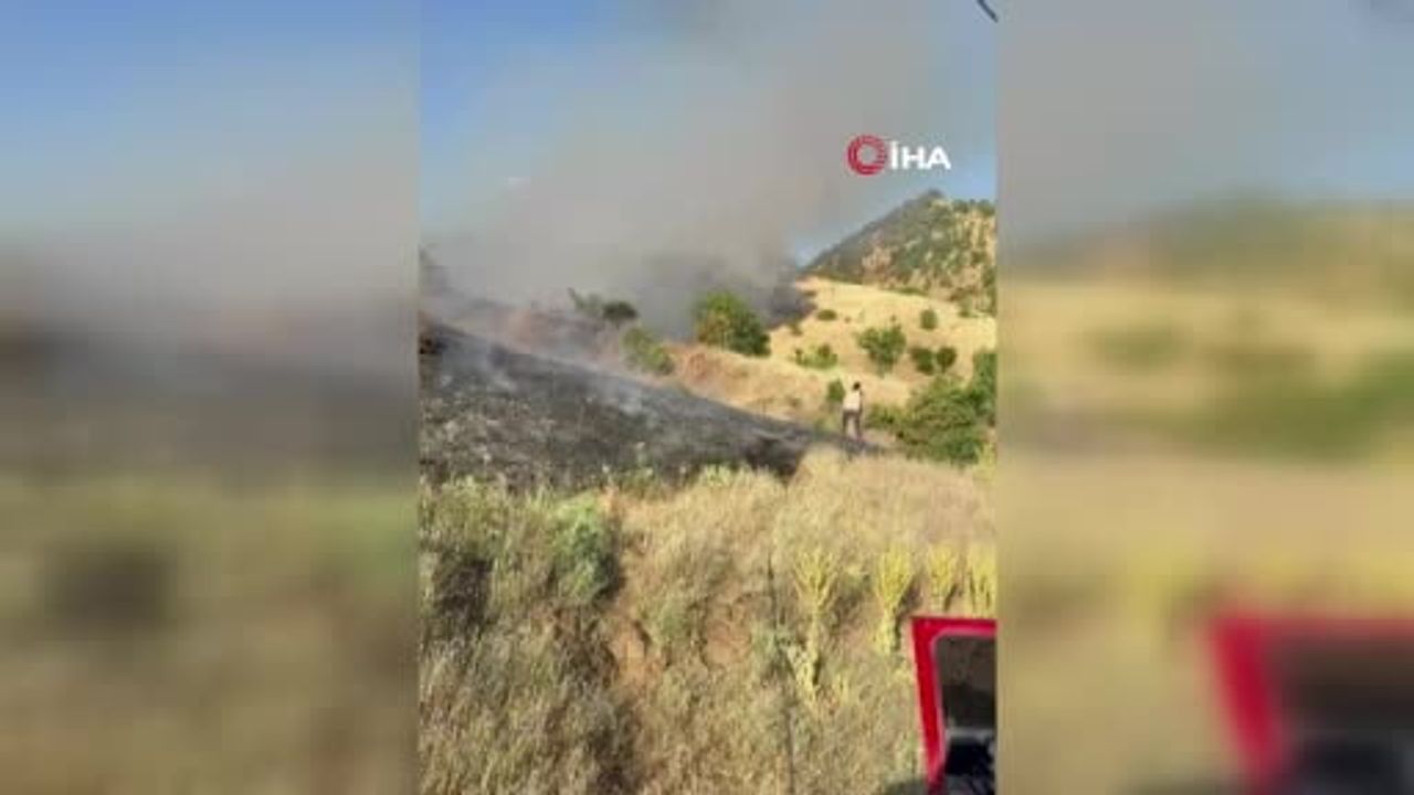 Malatya Doğanyol'da orman yangını: ekiplerin müdahalesi sürüyor