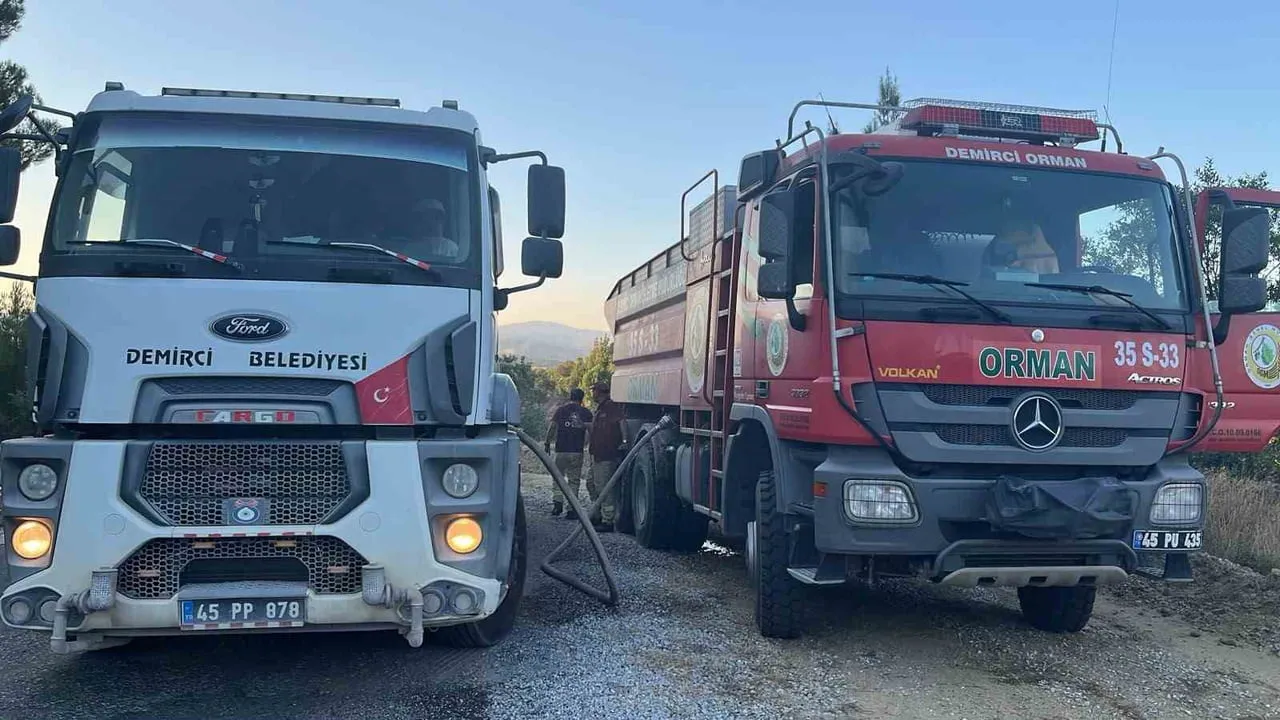Manisa'da 1,5 hektarlık kızılçam ormanı zarar gördü