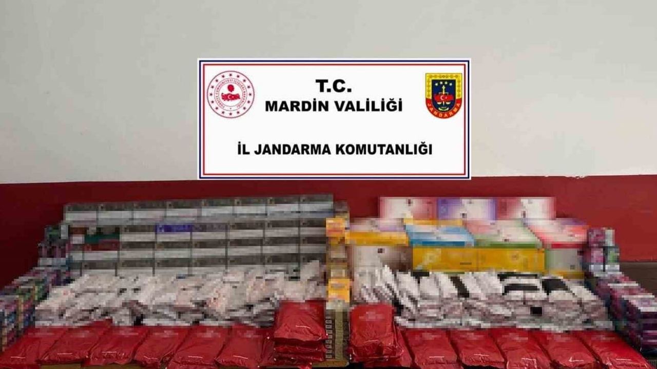 Mardin’de 2 milyon liralık kaçak tütün ve sigara operasyonu