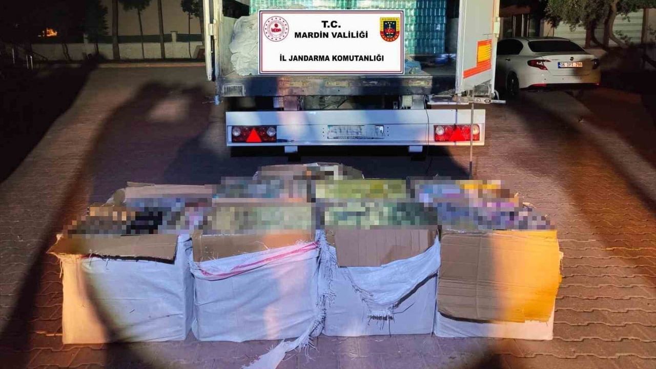 Mardin’de 5 milyon lira değerinde kaçak tütün mamulleri ele geçirildi