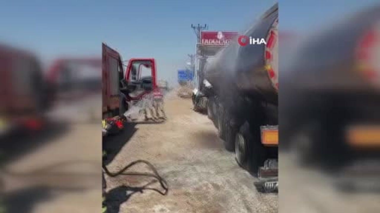 Mardin'de tanker yangını söndürüldü