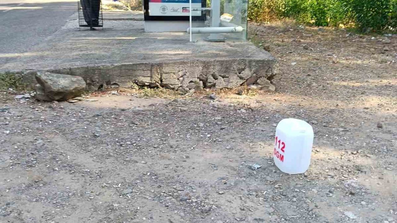 Marmaris'te kritik noktalara su bidonlarıyla ilk müdahale hazırlandı