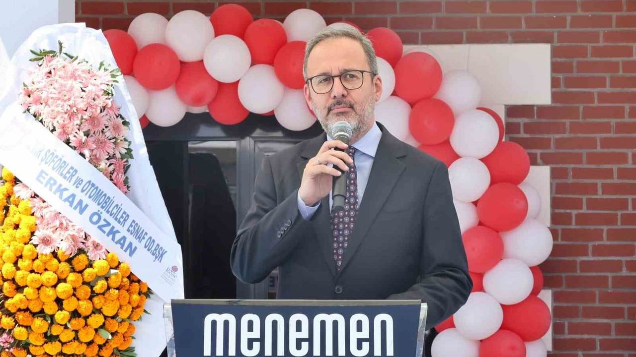 Menemen Belediyesi'nin 100 araç kapasiteli TIR Parkı törenle açıldı