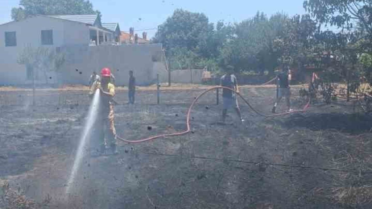 Menteşe Yaraş'ta arazi yangını kontrol altına alındı