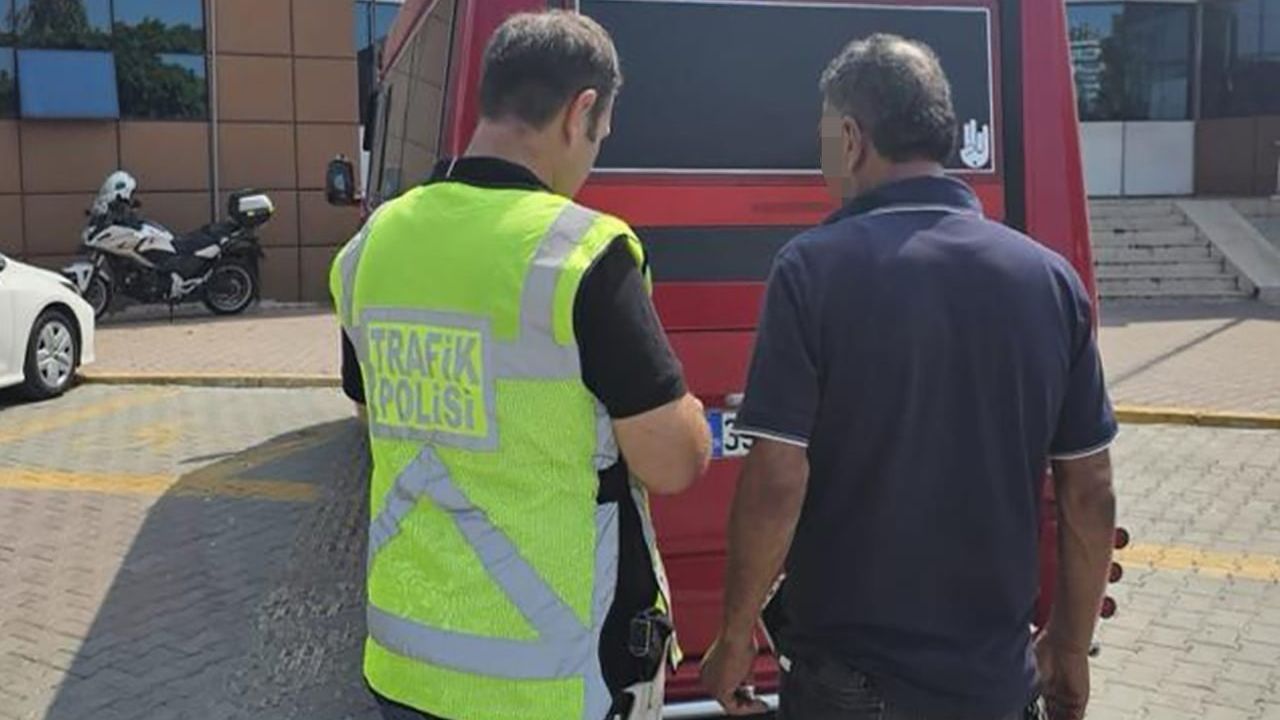 Mersin’de çevreyolunda yolcu indiren minibüs sürücüsüne ceza