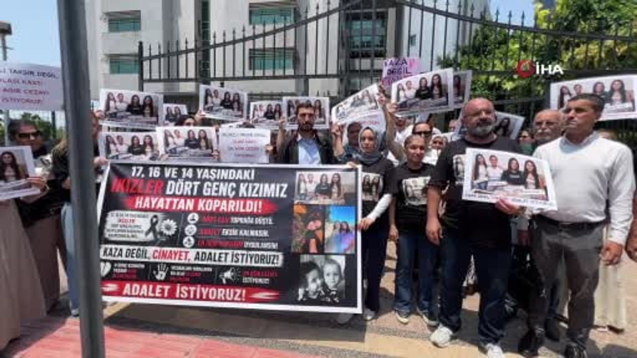 Mersin’de ikiz kardeşler ve iki kuzenin öldüğü kazanın sanığı hakim karşısına çıktı
