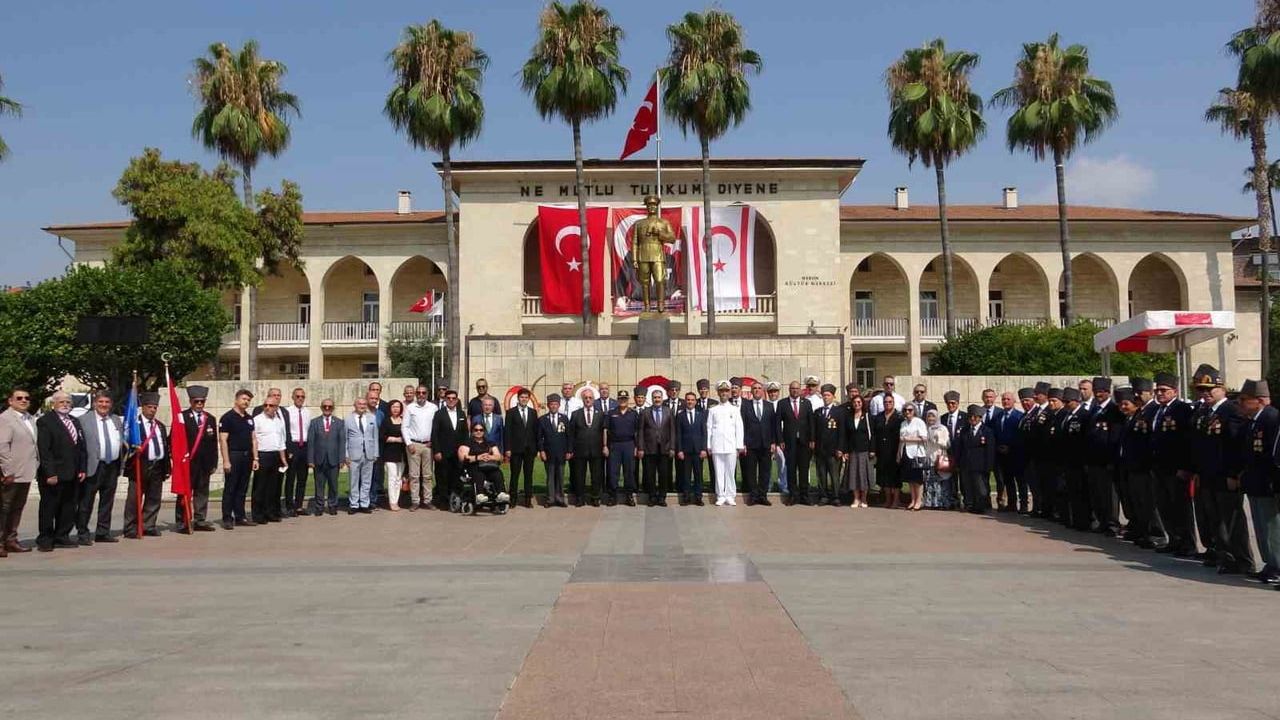 Mersin’de Kıbrıs barış harekatının 52. yıl dönümü törenle kutlandı