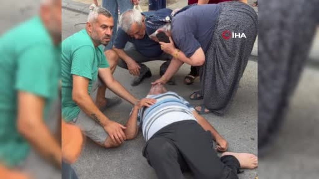 Mersin'de motosikletin çarptığı 71 yaşındaki yaya ağır yaralandı