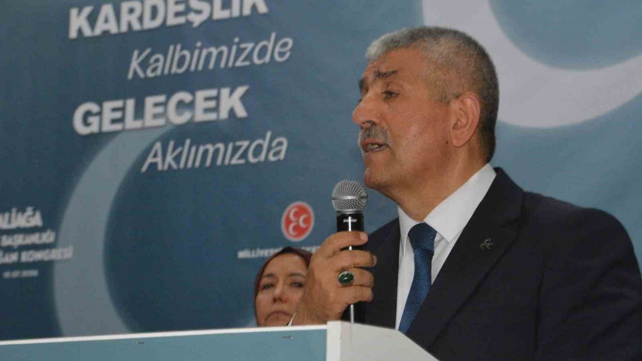 MHP Aliağa ilçe başkanlığında Nuray Aydemir yeniden seçildi