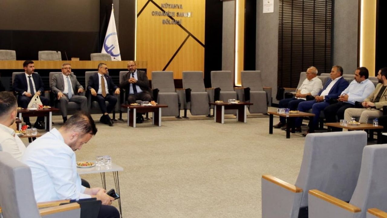 MHP heyeti Kütahya OSB yönetimini ziyaret etti, sanayi projeleri değerlendirildi