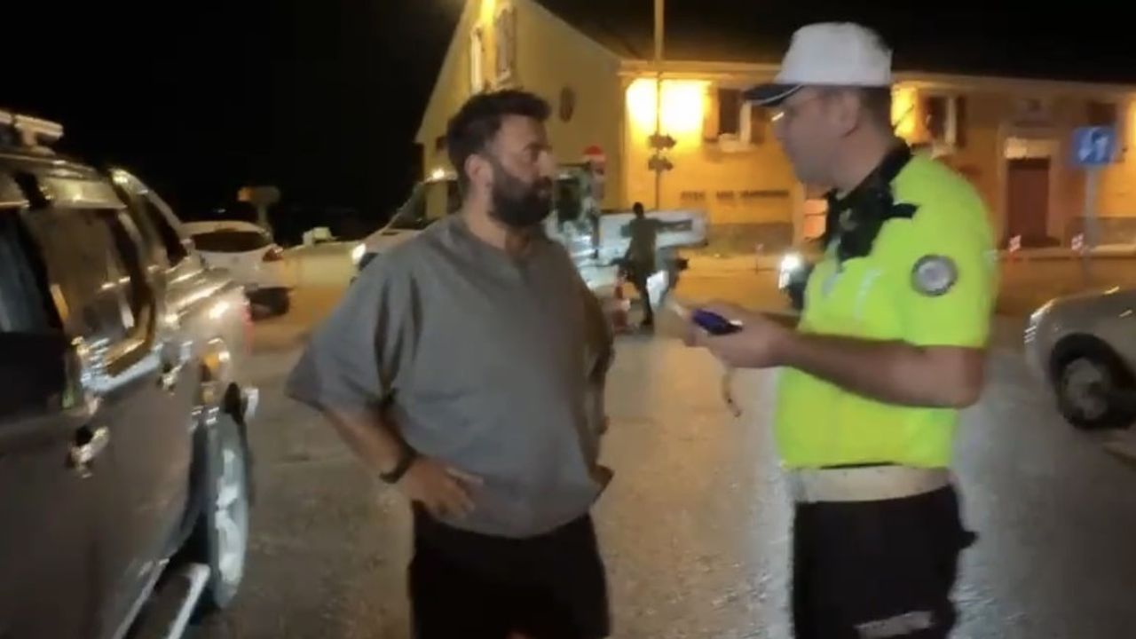 Mudanya'da sürücü alkolmetre temiz çıkınca sevinç gösterdi