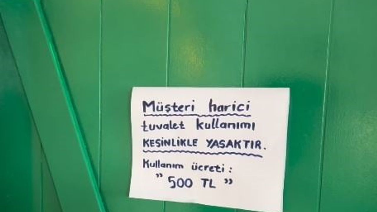 Muğla Akyaka'da kafenin tuvalet kullanımına 500 TL ücreti koyması gündem oldu