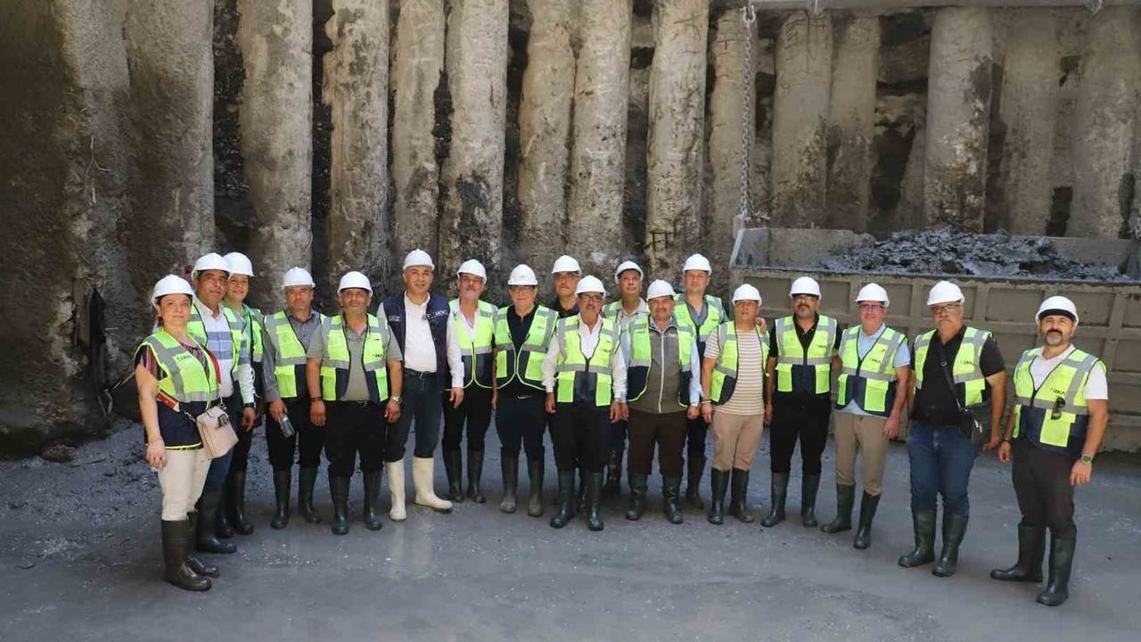 Muhtarlar Hatay’ın 1 milyonluk atık su tünelini yerinde inceledi