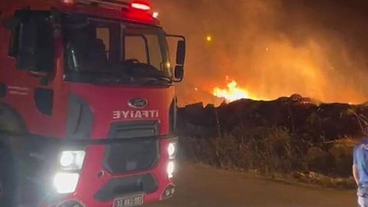 Mut'ta otluk yangını evlere sıçramadan söndürüldü