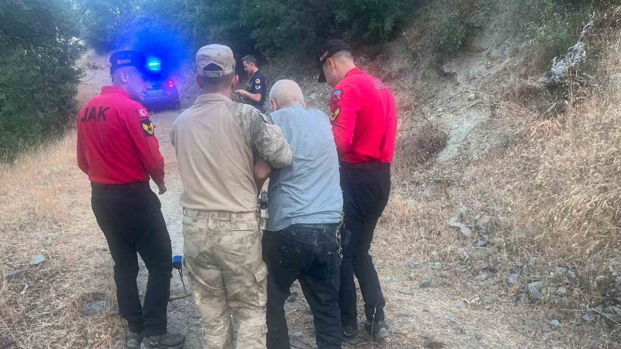 Nazilli'de kaybolan 75 yaşındaki Alzheimer hastası dağlık alanda sağ bulundu