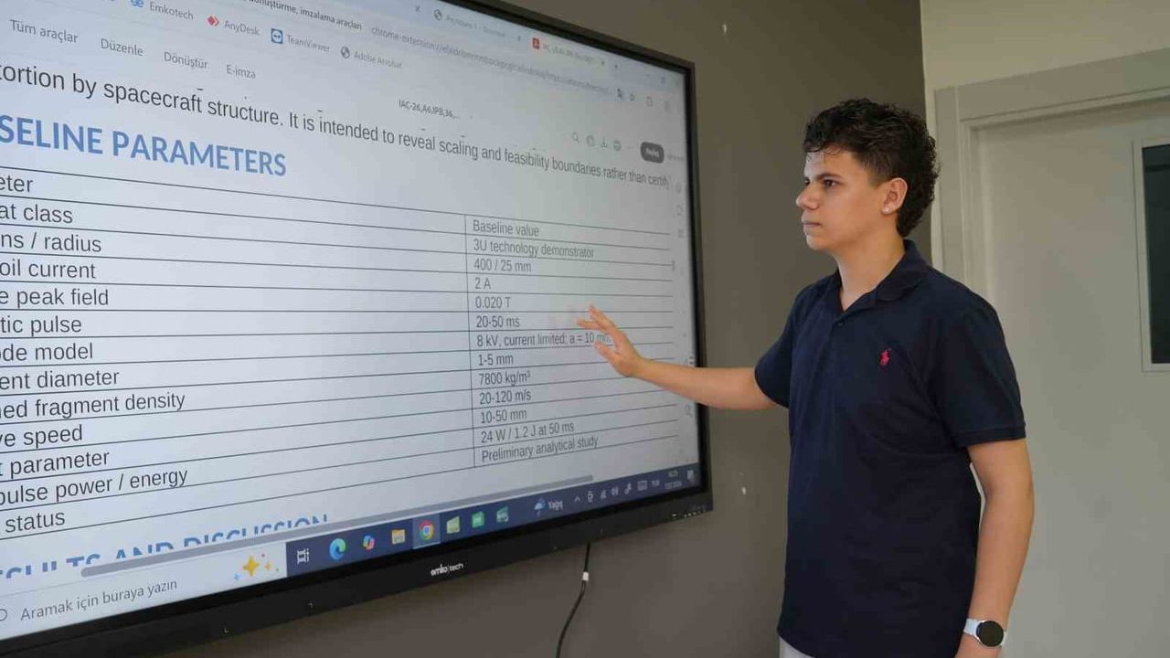 Niğdeli lise öğrencisi IAC 2026'da yakıtsız itki projesini sunacak