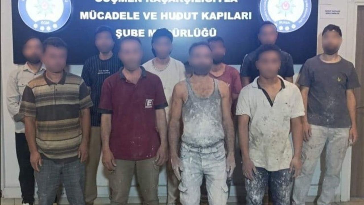 Nilüfer'de çalışma izni olmadan yabancı uyrukluların çalıştırıldığı iş yerine operasyon