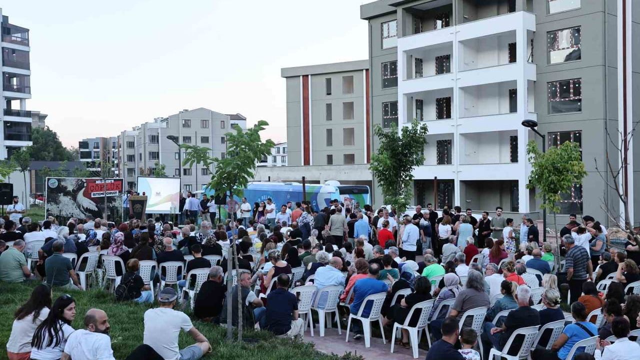 Nilüfer'de katı atık ve geri kazanım tesisine karşı eylem