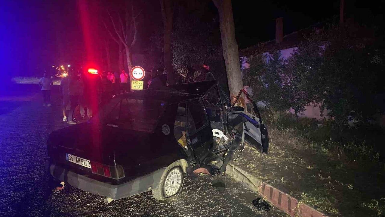 Ödemiş'te köpeğe çarpmamak için manevra yapan sürücü hayatını kaybetti