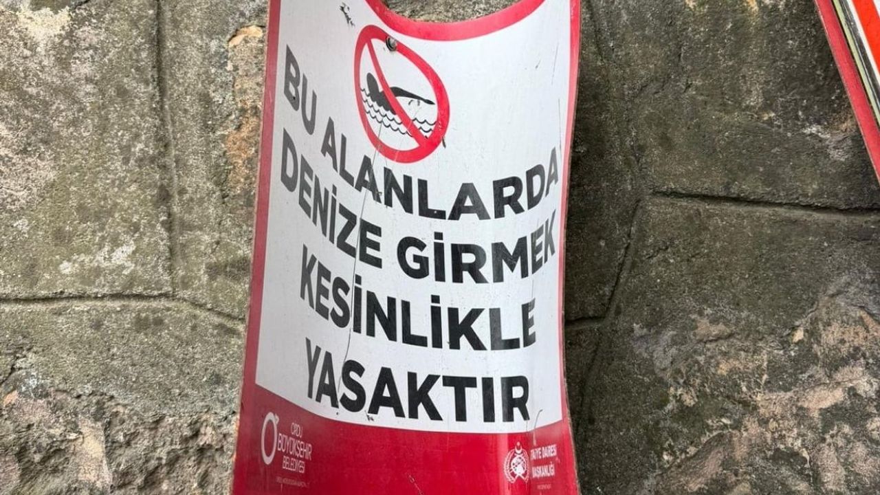Ordu'nun Ünye iskelesinde can simitleri çalındı, uyarı levhaları zarar gördü