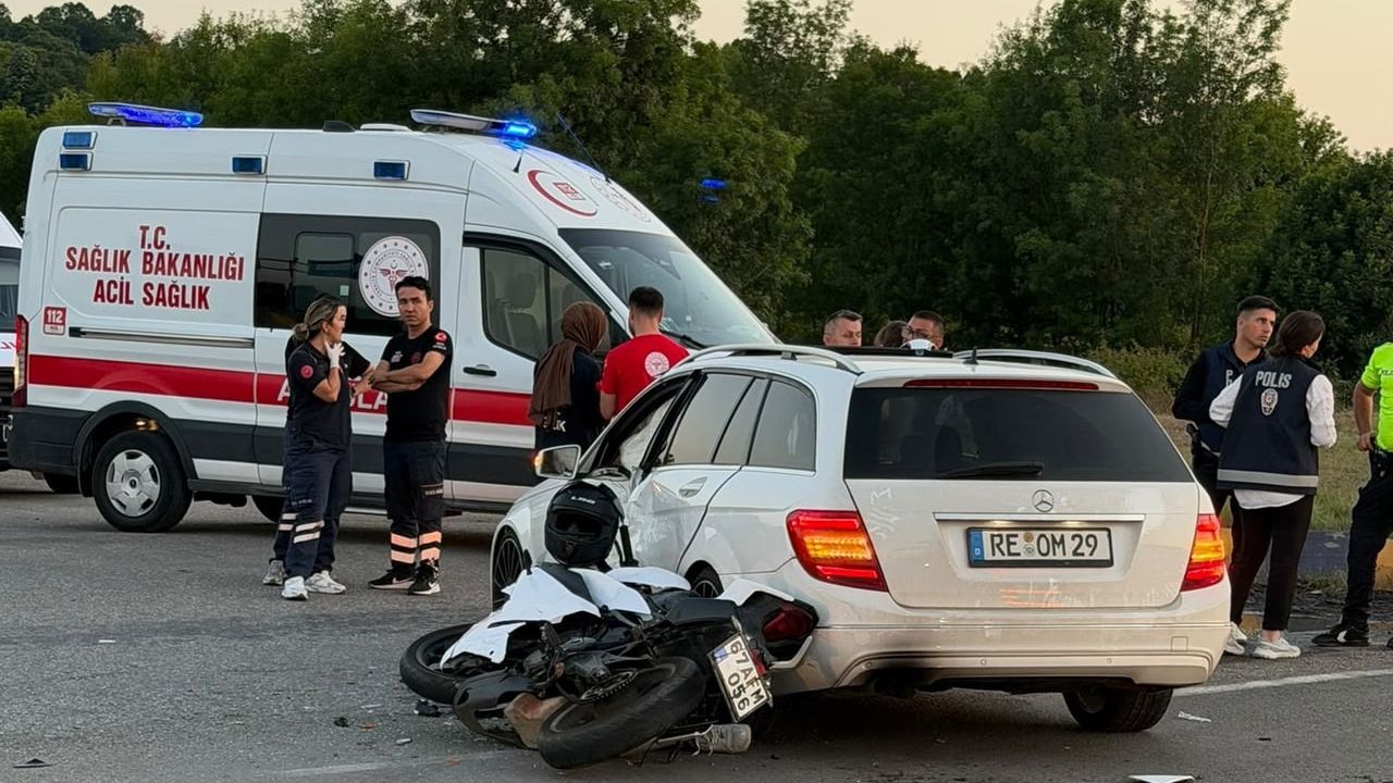 Organize sanayi bölgesi çıkışında çarpışma: Çaycuma'da motosiklet sürücüsü hayatını kaybetti