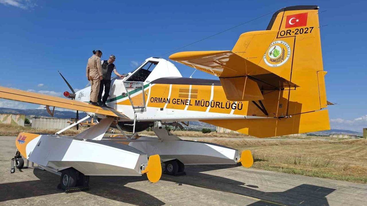 Orman yangınlarında hava gücü güçlendirildi: iki Air Tractor Yenişehir'de