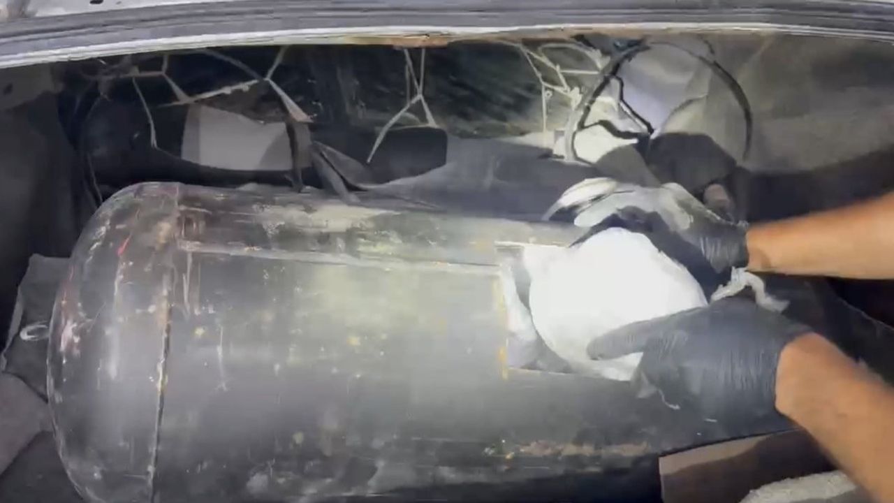 Osmaniye'de LPG tankına gizlenmiş 8 kilo 800 gram esrar ele geçirildi: 2 tutuklama