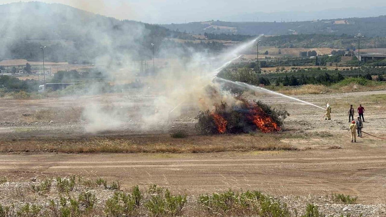 Osmaniye'de orman yangınlarına karşı özel timler tatbikatta buluştu