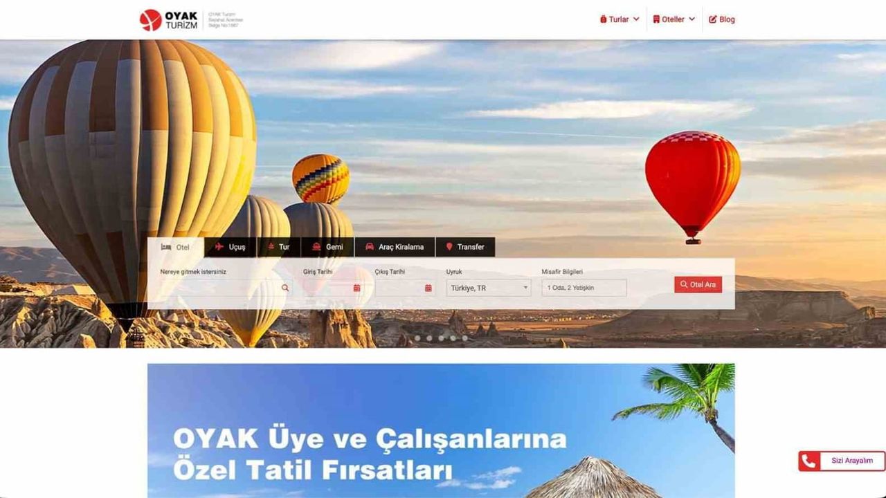 OYAK Pazarlama yeni dijital platformuyla turizm hizmetlerini birleştirdi