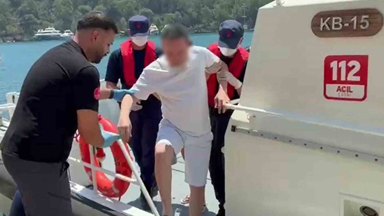 Özel teknelerde rahatsızlanan iki vatandaşa tıbbi tahliye