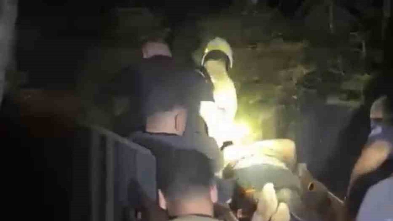 patikadan yamaca düşen kişi itfaiye ekiplerince kurtarıldı
