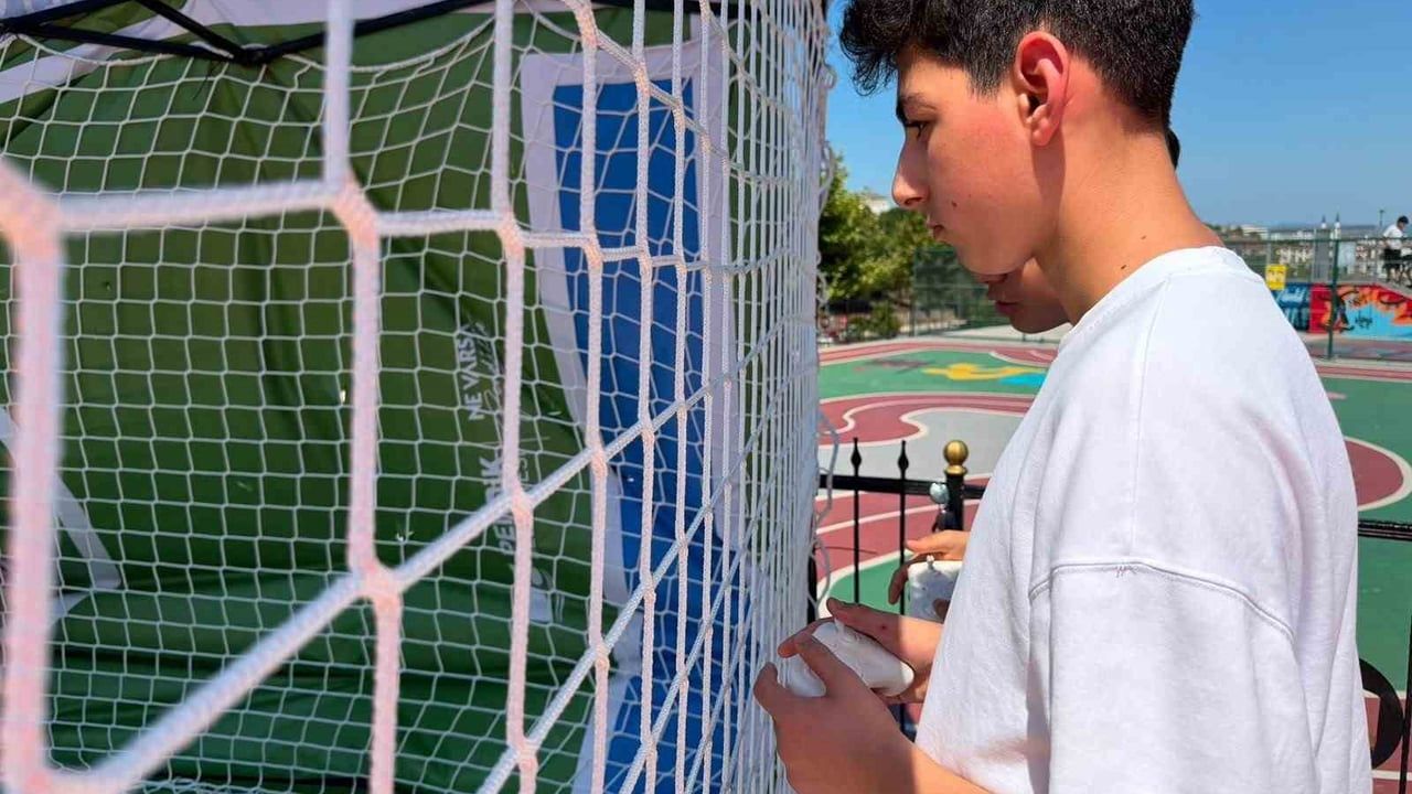 Pendik'te dron futbolu etkinliği ilgi çekti