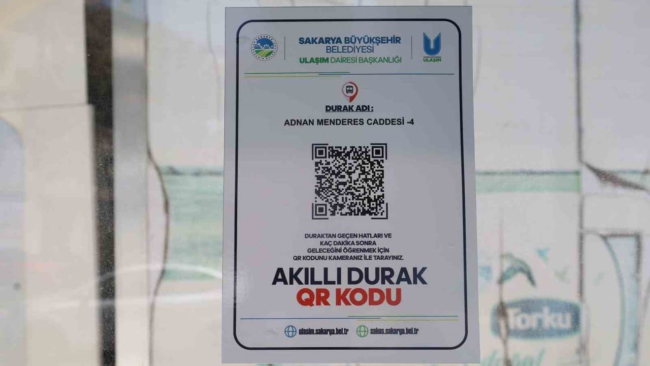 Sakarya Büyükşehir Belediyesi QR akıllı durak sistemini hayata geçiriyor