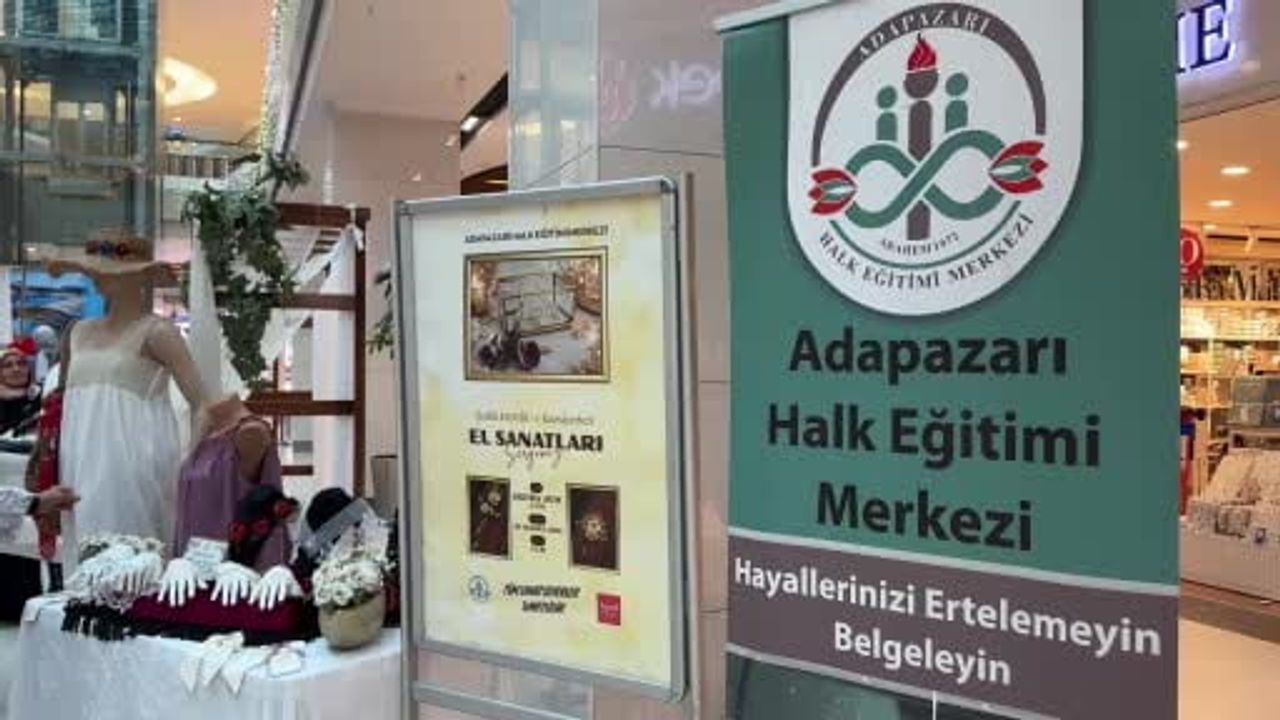 Sakarya’da kursiyerlerin el emeği ürünleri yurt dışına satılıyor