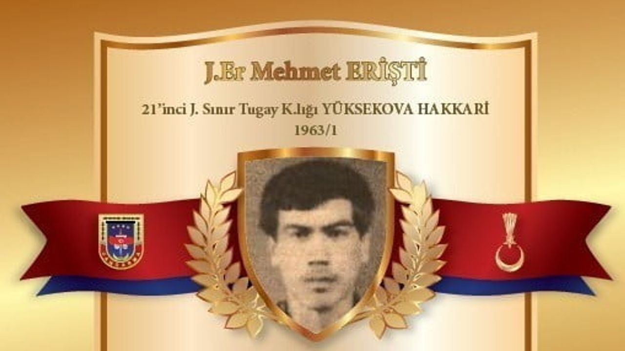 Salihli'de şehit Mehmet Eerişti 43. yılında ailesiyle anıldı