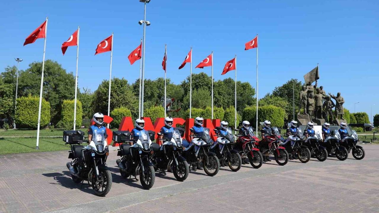 Samsun'da motosikletli zabıta ekipleri göreve başladı