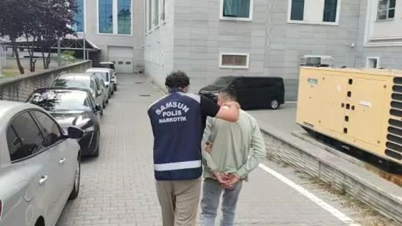 Samsun'da uzun süre aranan uyuşturucu hükümlüsü yakalandı