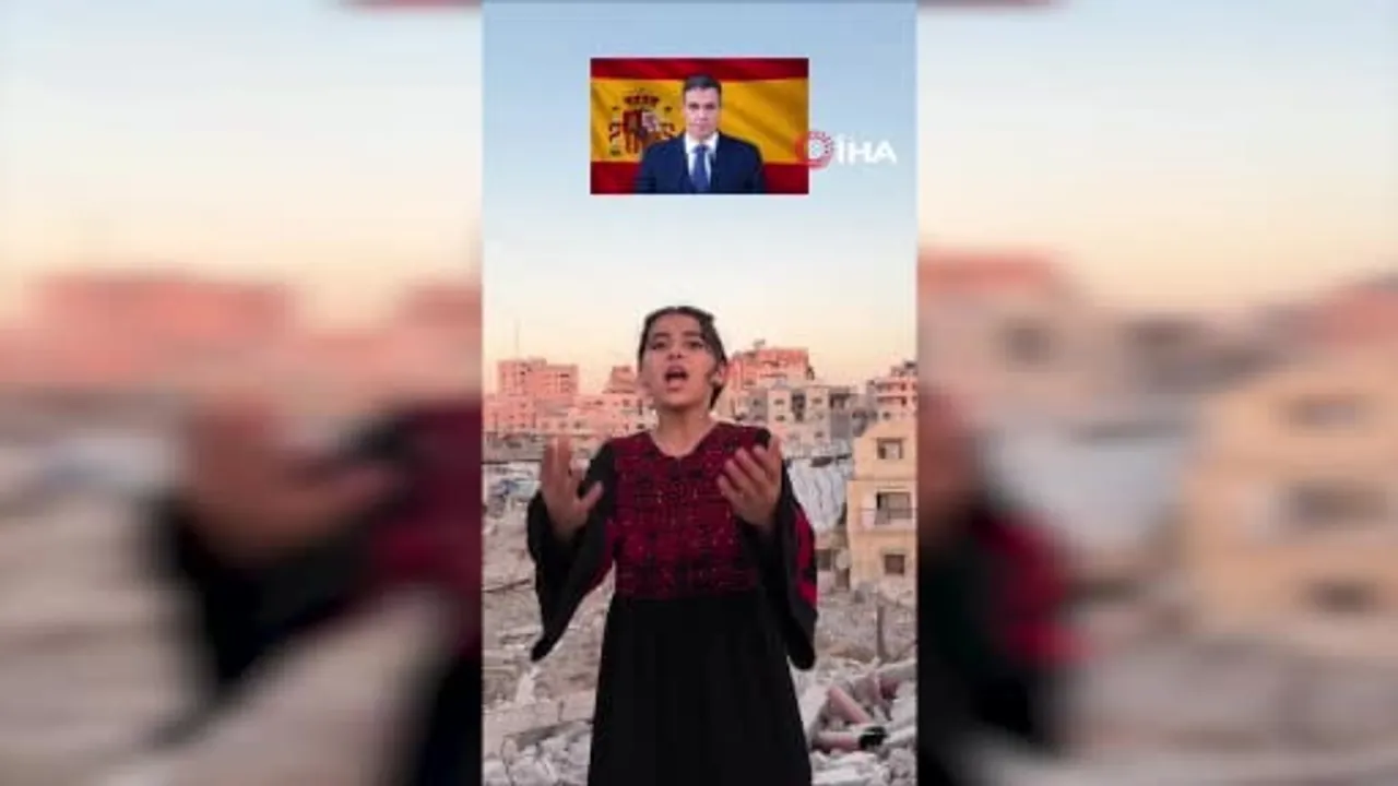 Sanchez'ten Gazze'de portresini çizen gençlere teşekkür