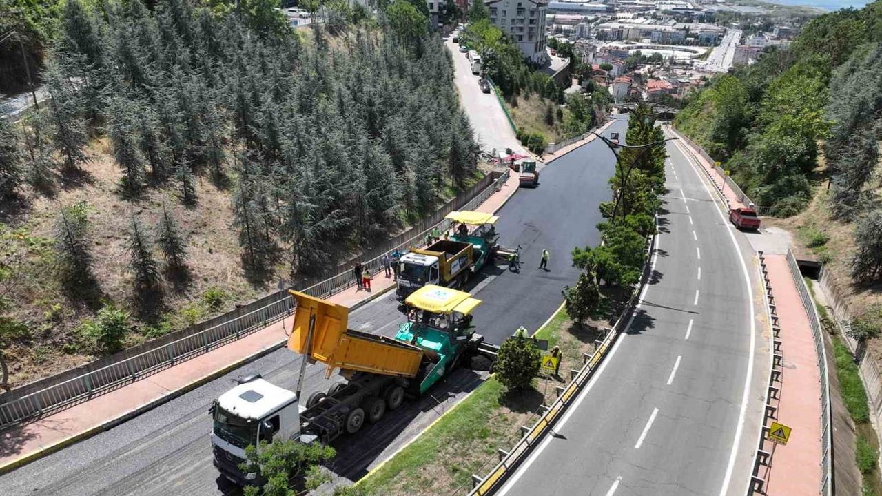 Santral rampasında üstyapı çalışmaları nedeniyle her iki yön trafiğe kapatıldı